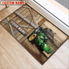 Joycorners Farm Tractor Barn Custom Name Doormat