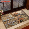 Joycorners Jersey Barn Custom Name Doormat