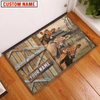 Joycorners Jersey Barn Custom Name Doormat