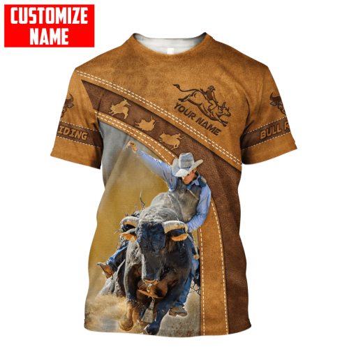 Joycorners Rodeo - Bull Riding Personalized Name Shirts