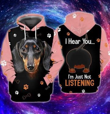 Joycorners Dachshund Dog I Hear You Im Just Not Listening Full Print Shirts