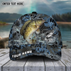 Joycorners FishingBlue Kryptek Camo Pattern Sport Pattern Personalized Name 3D Cap (11 Breeds)