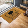 Joycorners Brahman Life Is Better On The Farm Custom Name Coir Doormat