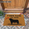 Joycorners Beefmaster Custom Farm Name Custom Year Coir Doormat