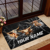 Joycorners Broken Glass Custom Name 3D Doormat (14 Cattle Breeds)