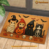 Joycorners Cute Halloween Cat Doormat, Cat Squad, Spooky Doormat For Home Decor Housewarming Gift, Welcome Mat Gift For Cat Lovers LM0210