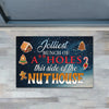 Joycorners Funny Christmas Doormat, This Side Of The Nuthouse Doormat For Home Decor Housewarming Gift, Welcome Mat Gift LM0210