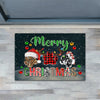 Joycorners Christmas Dog Paws Doormat, Merry Christmas Doormat For Home Decor Housewarming Gift, Welcome Mat Gift For Dog Lovers LM0210