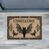 Joycorners Funny Halloween Bat Doormat, Unwelcome, Doormat For Home Decor Housewarming Gift, Welcome Mat Gift For Bat Lovers LM0210