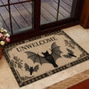 Joycorners Funny Halloween Bat Doormat, Unwelcome, Doormat For Home Decor Housewarming Gift, Welcome Mat Gift For Bat Lovers LM0210