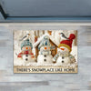 Joycorners Christmas Doormat, There's Snowplace Like Home, Doormat For Home Decor Housewarming Gift, Welcome Mat Gift For Snowman Lovers LM0210