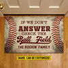 Joycorners Funny Baseball Doormat, If We Don't Answer Check The Ball Field, Personalized Baseball Doormat For Home Decor Housewarming Gift, Welcome Mat Gift For Baseball Lovers, Baseball Players LM0210