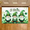 Joycorners St Patrick's Day Gnome Doormat, Green Gnomes Doormat For Home Decor Housewarming Gift, Welcome Mat Gift LM0210
