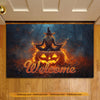 Joycorners Halloween Witch Meditation Doormat, Welcome Spooky Season Doormat For Home Decor Housewarming Gift, Welcome Mat Gift For Meditation Lovers LM0210