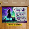 Joycorners Personalized Halloween Witch Doormat, The Witch Is In, Doormat For Home Decor, Housewarming Gift, Spooky Welcome Mat Gift For Witch Lovers LM0210
