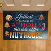 Joycorners Funny Christmas Doormat, This Side Of The Nuthouse Doormat For Home Decor Housewarming Gift, Welcome Mat Gift LM0210