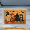 Joycorners Cute Halloween Cat Doormat, Cat Squad, Spooky Doormat For Home Decor Housewarming Gift, Welcome Mat Gift For Cat Lovers LM0210