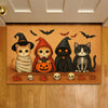 Joycorners Cute Halloween Cat Doormat, Cat Squad, Spooky Doormat For Home Decor Housewarming Gift, Welcome Mat Gift For Cat Lovers LM0210