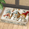 Joycorners Christmas Doormat, There's Snowplace Like Home, Doormat For Home Decor Housewarming Gift, Welcome Mat Gift For Snowman Lovers LM0210