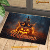 Joycorners Halloween Witch Meditation Doormat, Welcome Spooky Season Doormat For Home Decor Housewarming Gift, Welcome Mat Gift For Meditation Lovers LM0210