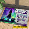 Joycorners Personalized Halloween Witch Doormat, The Witch Is In, Doormat For Home Decor, Housewarming Gift, Spooky Welcome Mat Gift For Witch Lovers LM0210