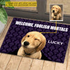 Joycorners Personalized Dog Doormat, Welcome Foolish, Doormat For Home Decor Housewarming Gift, Welcome Mat Gift For Dog Lovers LM0210