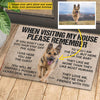 Joycorners Personalized Funny Dog Doormat, Please Remember, Doormat For Home Decor Housewarming Gift, Welcome Mat Gift For Dog Lovers LM0210