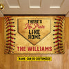 Joycorners Funny Personalized Softball Doormat For Home Decor Housewarming Gift, There's No Plate Like Home, Welcome Mat Gift For Softball Lovers LM0210