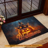 Joycorners Halloween Witch Meditation Doormat, Welcome Spooky Season Doormat For Home Decor Housewarming Gift, Welcome Mat Gift For Meditation Lovers LM0210