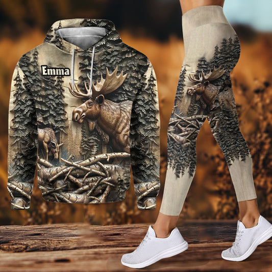Joycorners Love Hunting - Personalized Hunting Hoodie and Leggings 2 LM2811