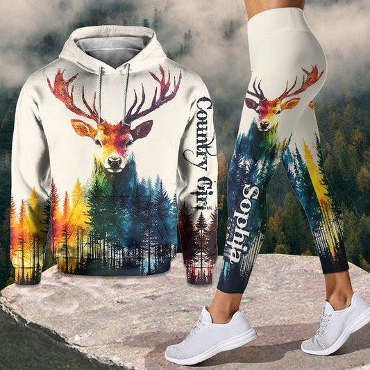 Joycorners Country Girl - Personalized Hunting Hoodie and Leggings 3 LM2811
