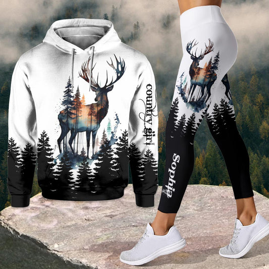 Joycorners Country Girl - Personalized Hunting Hoodie and Leggings 9 LM2811