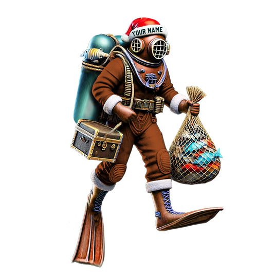 Joycorners Diving Suit Home Decor Christmas Ornament, Personalized Ornament 2D Flat LM2211