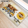 Joycorners Personalized Farm Sweet Farm Custom Cow Truck Doormat(10 Cattle Breeds)