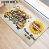 Joycorners Personalized Farm Sweet Farm Custom Cow Truck Doormat(10 Cattle Breeds)