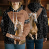 Joycorners Camo Blaze Horse Lover Personalized Name 3D Hoodie (8 Breeds)