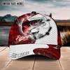 Joycorners Fishing Red Dark Pattern Sport Pattern Personalized Name 3D Cap (11 Breeds)