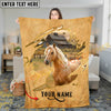 Joycorners Rustic Farm Horse Barn Scene Personalized Name 3D Blanket (8 Breeds)