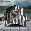 Joycorners Fishing Hat Walleye Splash American Flag Personalized Name Cap (11 Breeds)