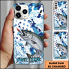 Joycorners Fishing Star Camo Water Splash Art Personalized Name Phone Case (10 Fish Species)