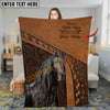 Joycorners Never Walk Alone Western Leather Horse Personalized Name 3D Blanket (8 Breeds)