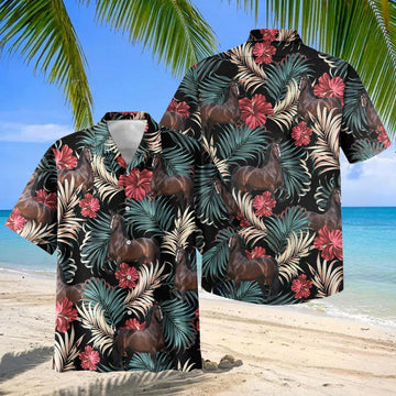 Joycorners Hackney Equestrian Tropical Hawaiian Shirt