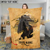 Joycorners Rustic Farm Horse Barn Scene Personalized Name 3D Blanket (8 Breeds)