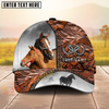 Joycorners Horse Dark Brown Heart Craving Personalized Name Cap (8 Breeds)