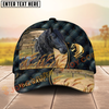 Joycorners Horse Luxurious Patterns Opulent Background Personalized Name Cap (8 Breeds)