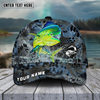 Joycorners FishingBlue Kryptek Camo Pattern Sport Pattern Personalized Name 3D Cap (11 Breeds)