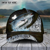 Joycorners Fishing Cross Skinfish Flag Of United States Sport Pattern Personalized Name 3D Cap (11 Breeds)