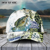 Joycorners Fishing Skinfish Water Sport Pattern Personalized Name 3D Cap (11 Breeds)