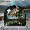 Joycorners Fishing Cross Skinfish Flag Of United States Sport Pattern Personalized Name 3D Cap (11 Breeds)