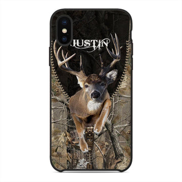 Joycorners Deer Hunting Personalized Name Phone Case LM1012